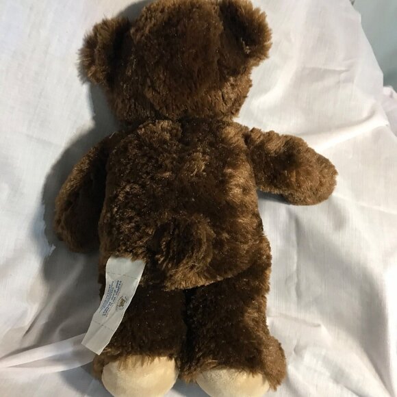 Build A Bear Workshop Brown Teddy Bear In Pink Hoodie Plush Toy 14" - Picture 13 of 16